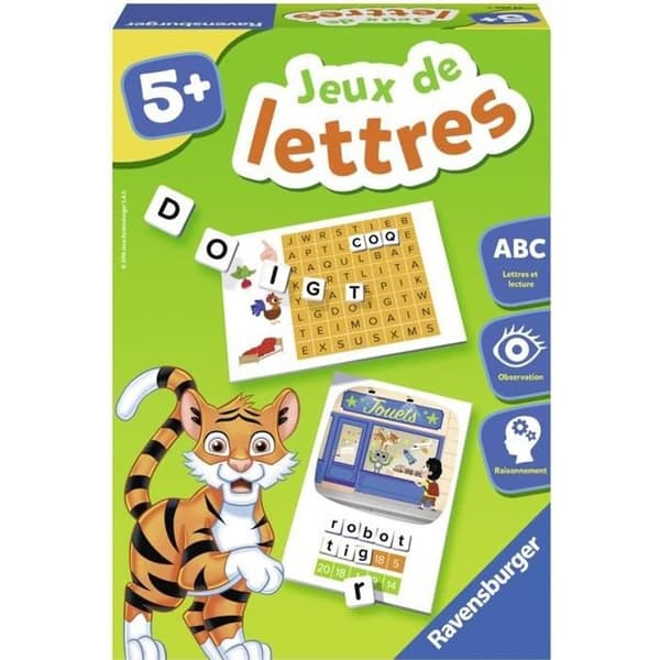 Ordspel - Pedagogiskt spel - Introduktion till läsning - Ravensburger - Från 5 år