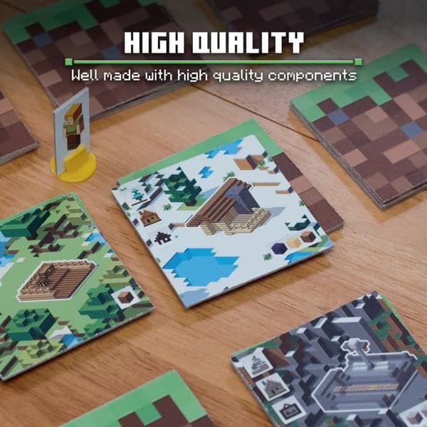 Minecraft Builders & Biomes, Brädspel, Från flerspråkig video (franska ingår), Ravensburger, 26132