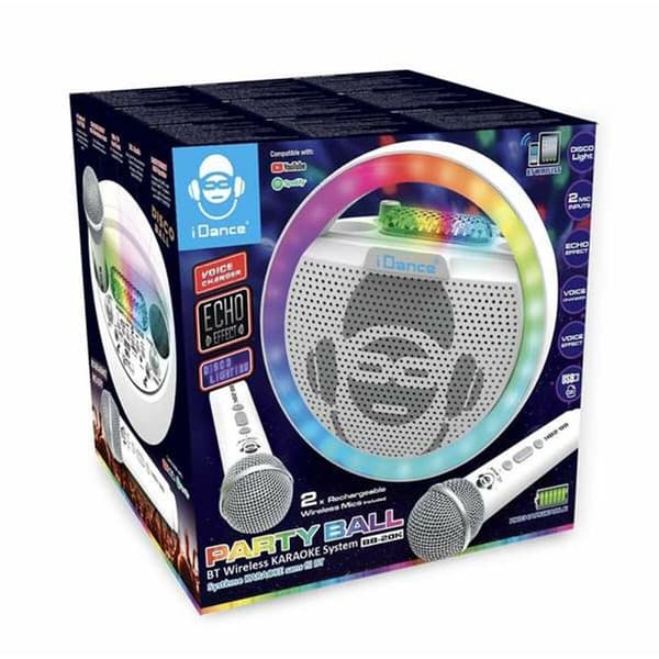 Højttaler med karaokemikrofon
