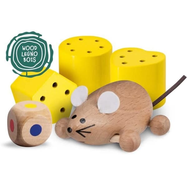 Musens hus - Montessori-spel - MONTESSORI TRÄ - Musens hus, associationsspel