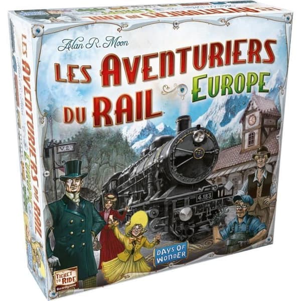 Days of Wonder | Rail Adventurers: Europe | Unbox nu | Brädspel | Från 8 år | Kompatibel med Alexa