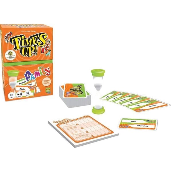 Asmodée - Repos Production - Time's Up! : Familj - Orange version - Brädspel - Från 8 år - 4 till 12 spelare - 30