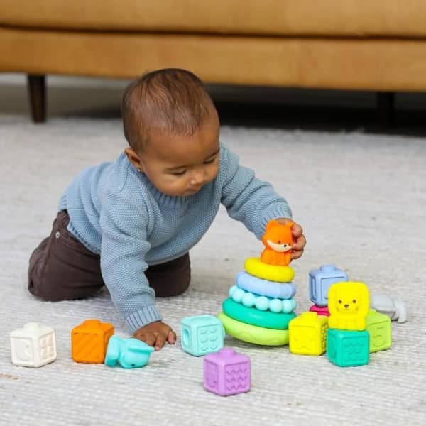 Sensoriellt set med 20 bitar - INFANTINO - 315222 - Stapelbara