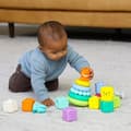 Miniatyrbild 2 av 5: Sensoriellt set med 20 bitar - INFANTINO - 315222 - Stapelbara