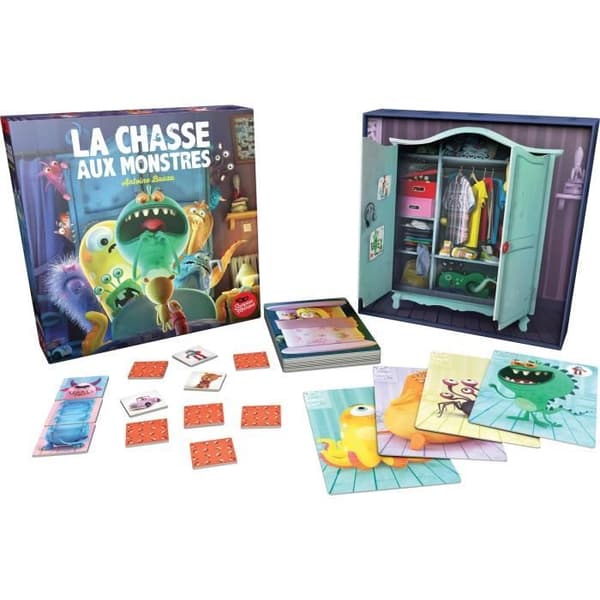 Monsterjakt - Samarbets- och minnesbrädspel - Maskerad skorpion - ASMODEE