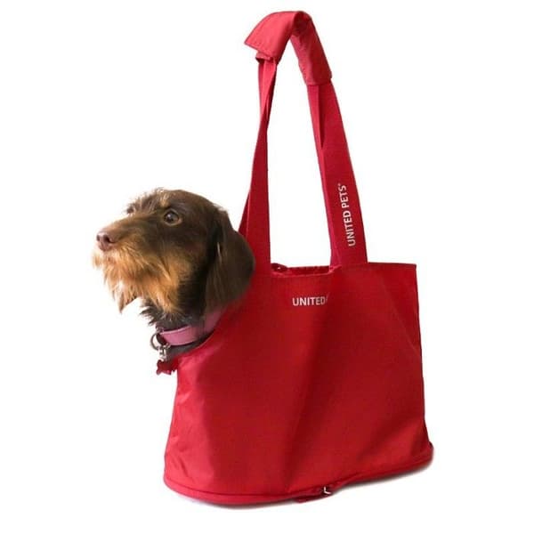 FOLDABLE CARRIER LAZY DOG UNITED PETS RÖD