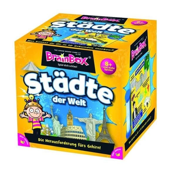 Unbekannt Brain Box Världens städer, spel och pussel - 94944
