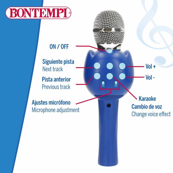 Karaokemikrofon Bontempi 6 enheder