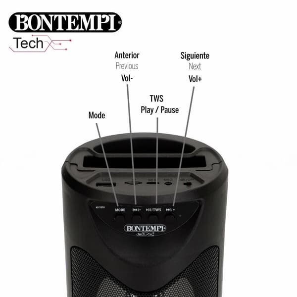 Højttaler med karaokemikrofon Bontempi 6 enheder