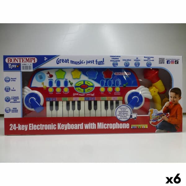 Elektroninen piano Bontempi 38 x 18 x 17 cm (6 osaa)