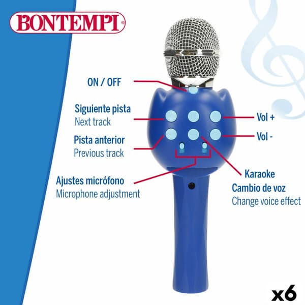 Karaoke Mikrofon Bontempi 6 antal