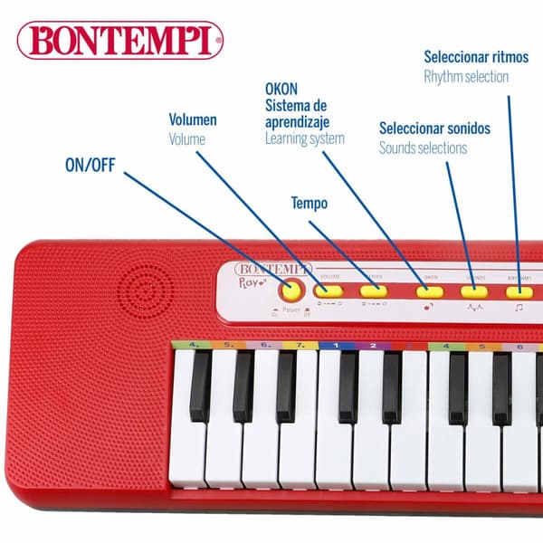 Tastatur Bontempi 47 x 3,5 x 13 cm (6 enheder)