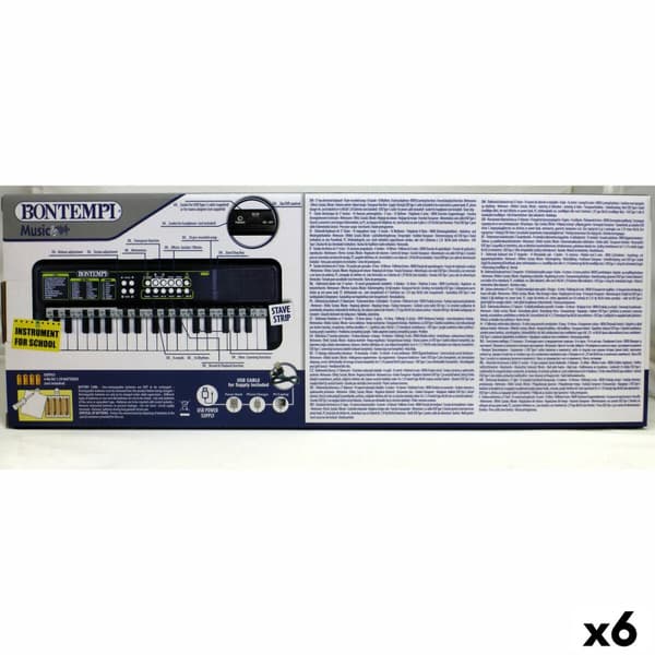 Tastatur med 37 Taster Bontempi 42 x 4 x 15 cm (6 enheter)