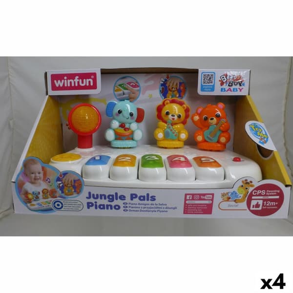 Lekepiano Winfun 26 x 11 x 15 cm (4 enheter)