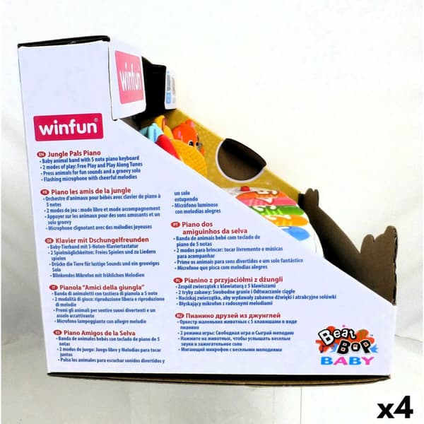 Lekepiano Winfun 26 x 11 x 15 cm (4 enheter)