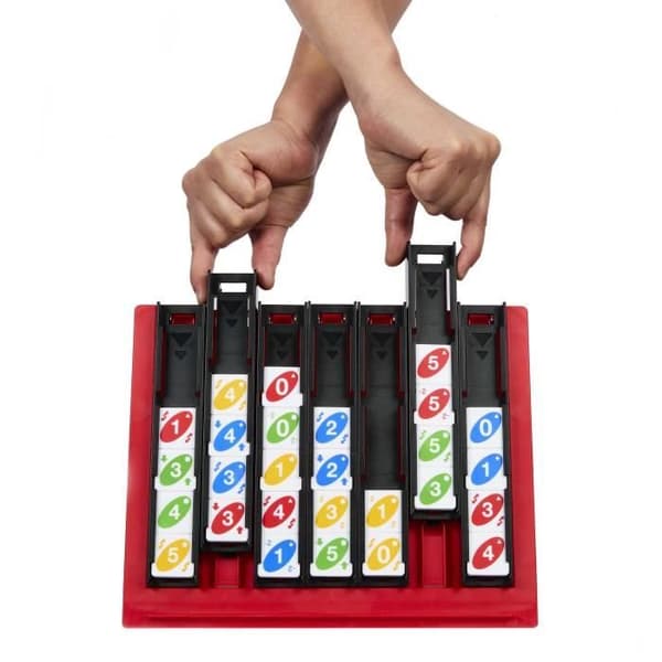 Mattel Games - UNO®-Quatro-Game för vuxna, familjekväll och spelkväll HPF82