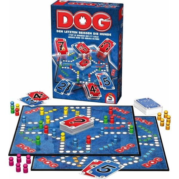 DOG - Brädspel - SCHMIDT SPIELE - Fördjupa dig i DOG-spelets fängslande värld med denna klassiska utgåva!