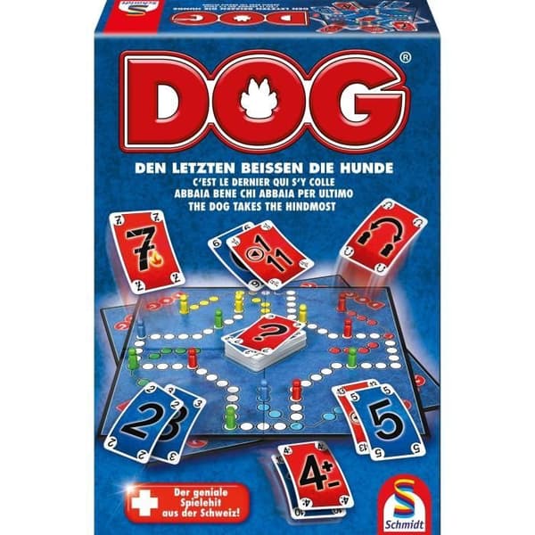 DOG - Brädspel - SCHMIDT SPIELE - Fördjupa dig i DOG-spelets fängslande värld med denna klassiska utgåva!