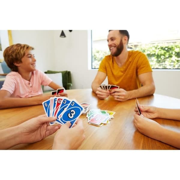 Mattel Games - Uno Deluxe - Familjekortspel - från 7 år och uppåt K0888