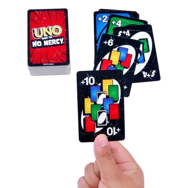 Mattel Games - UNO No Mercy - Kortspel för hela familjen