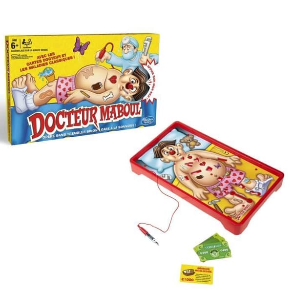 Doktor Maboul, elektroniskt brädspel med klassiska skador, roligt spel för barn, från 6 år.