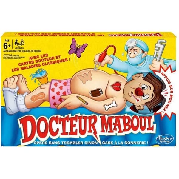 Doktor Maboul, elektroniskt brädspel med klassiska skador, roligt spel för barn, från 6 år.