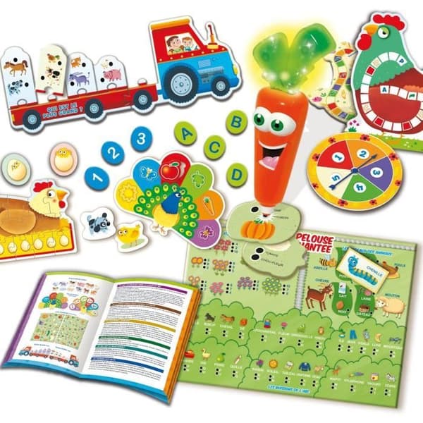 Carotina 50-spel, Pedagogisk spellåda, LISCIANI GIOCHI, Röd, Föräldranärvaro, 3 år och äldre