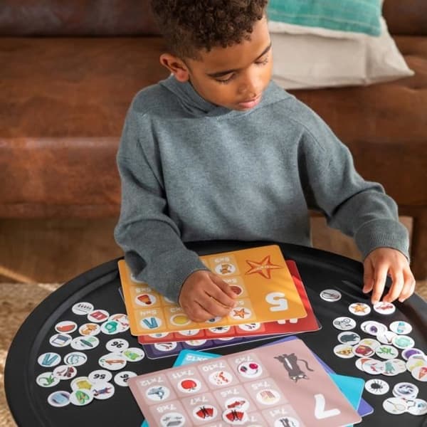 Pedagogiskt spel - DISET - Jag lär mig multiplikationstabellerna - självkorrigerande system - flerfärgad