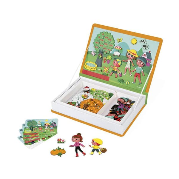 Magnetisk pedagogisk spel - JANOD - Magnéti'book 4 säsonger - Orange - Inomhus - 20 min
