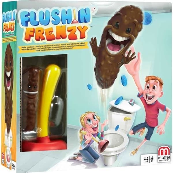 Brädspel för barn - Toilet Madness - MATTEL GAMES - 2 till 4 spelare - 5 år och äldre