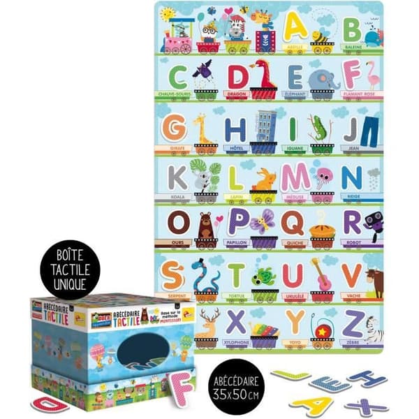 LISCIANI GIOCHI Montessori Plus Abecedaire Taktil