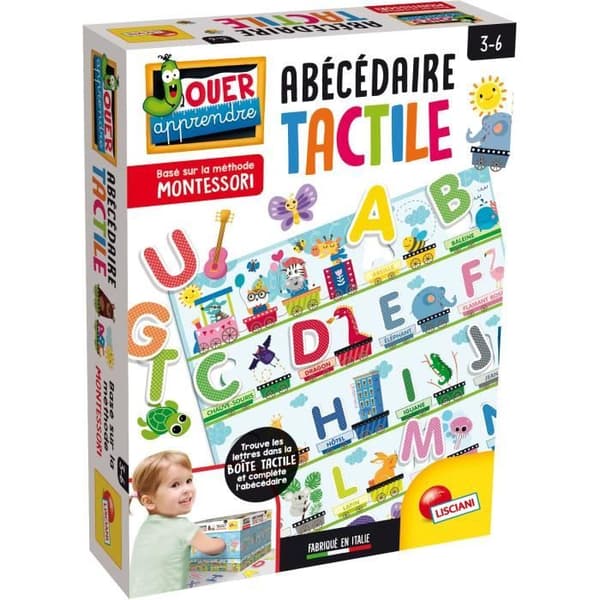 LISCIANI GIOCHI Montessori Plus Abecedaire Taktil
