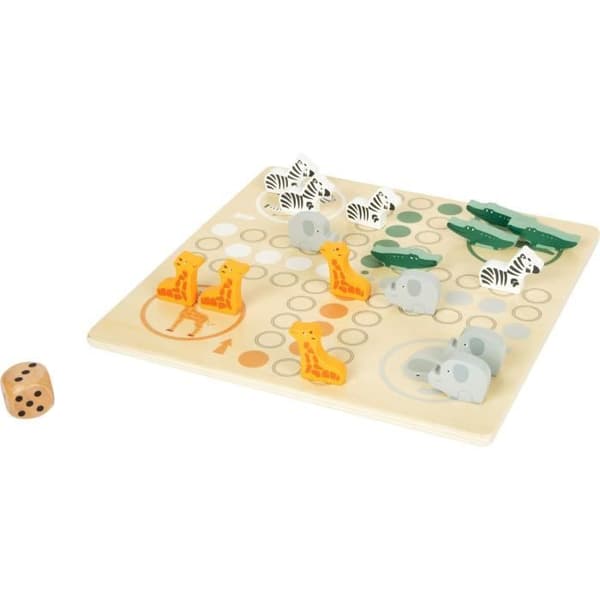 Small Foot ludo spel safari junior 26 cm trä