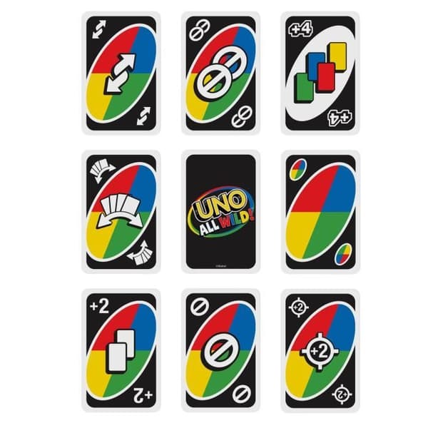 Mattel Games - Uno All Wild - Familjekortspel - Från 7 år