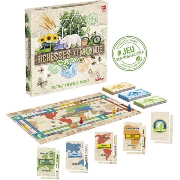 LANSAY - RICHESSES DU MONDE GREEN - Brädspel - 2 till 6 spelare - Från 8 år