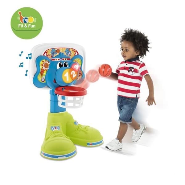 Elephant Basketball Hoop - CHICCO - Utvecklar koordination och precision - För barn från 24 månader och uppåt