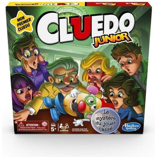 Cluedo - Junior - Brädspel - för barn - från 5 år - Mysteriet med den trasiga leksaken