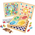 Miniatyrbild 1 av 2: JEUJURA Trälåda med klassiska spel - 50 regler - Träbönder