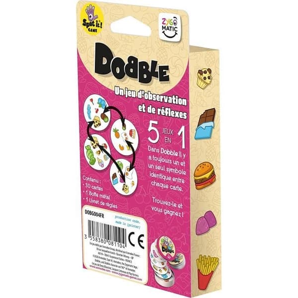 Zygomatics | Dobble: Frosseri | Brädspel | Från 4 år | 2 till 5 spelare | 10 minuter