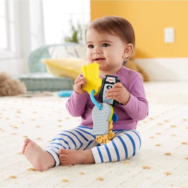 Elektronisk utvecklingsleksak - FISHER PRICE - Mina första nycklar - Gul - Blandad - Från 6 månader