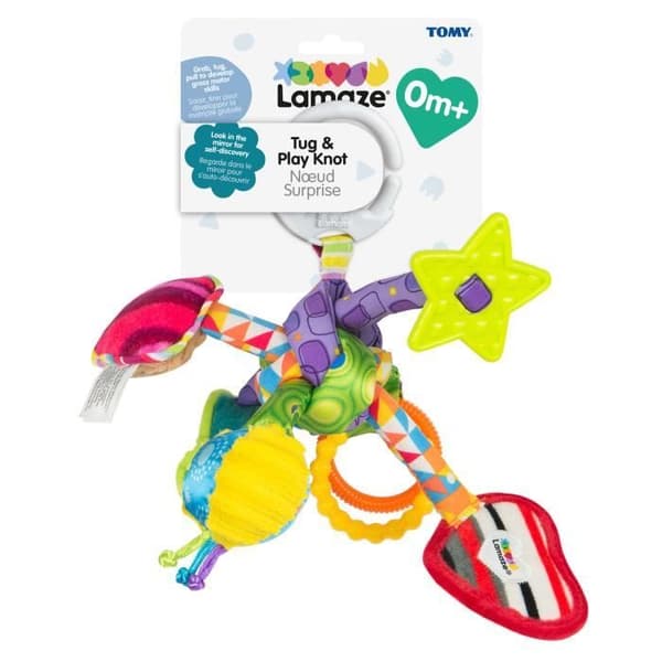 LAMAZE Surprise Knots Rattle - Blandad modell - Varierade mönster och färger Tyger - Från födseln
