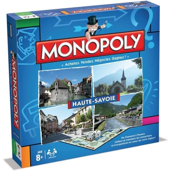 Monopol - VINNANDE RÖTTER - Haute-Savoie - Brädspel - Från 8 år - Blandat