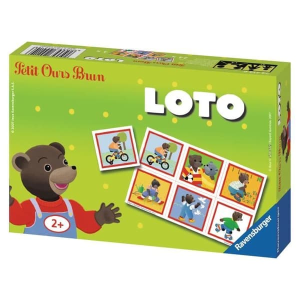LITTLE BROWN OURS Loto - Klassiskt pedagogiskt spel - Ravensburger-Från 2 år