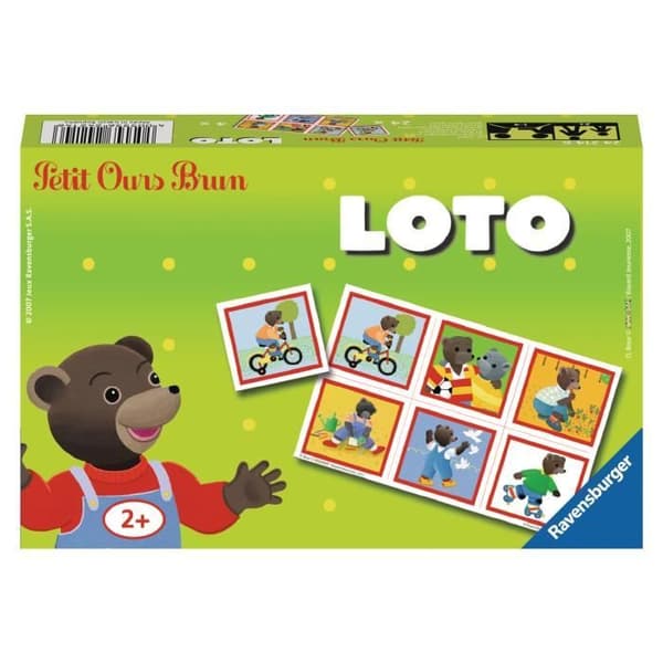 LITTLE BROWN OURS Loto - Klassiskt pedagogiskt spel - Ravensburger-Från 2 år