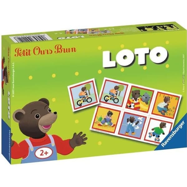 LITTLE BROWN OURS Loto - Klassiskt pedagogiskt spel - Ravensburger-Från 2 år