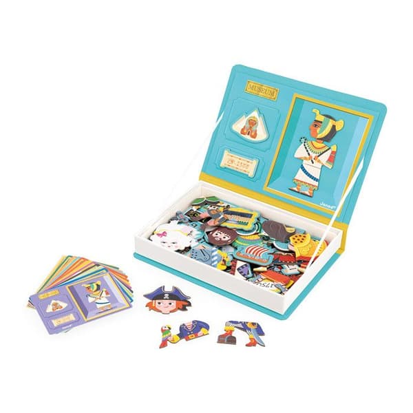 Magnéti'Book History - Magnetiskt utbildningsspel 60 magneter + 12 modeller - Barnleksak i FSC-kartong - Från 3 år