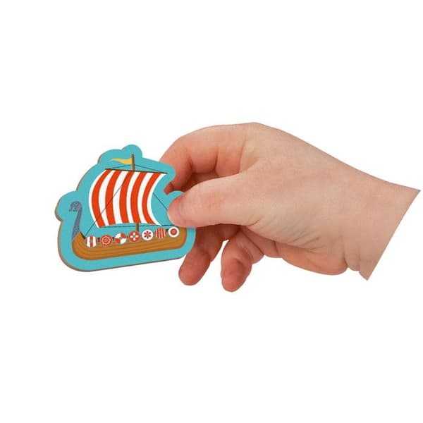 Magnéti'Book History - Magnetiskt utbildningsspel 60 magneter + 12 modeller - Barnleksak i FSC-kartong - Från 3 år