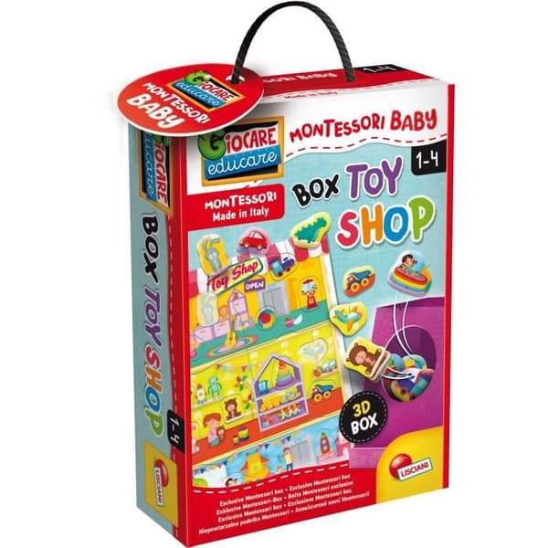 Box Toy Shop - lärande spel - baserat på Montessorimetoden - LISCIANI