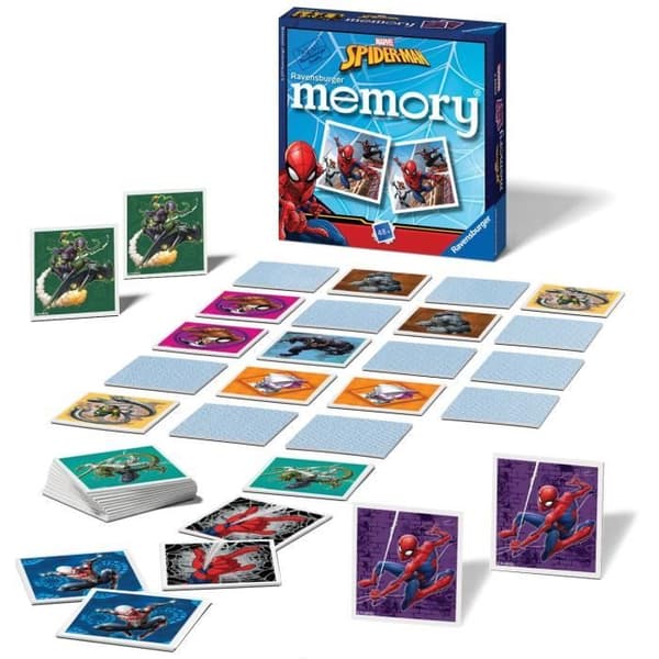Minnesspel - RAVENSBURGER - MEMORY MARVEL SPIDER MAN 48 BILAR - Blandat - Barn - Spiderman