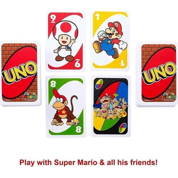 Mattel Games - Uno Super Mario Bros - Kortspel - Från 7 år DRD00
